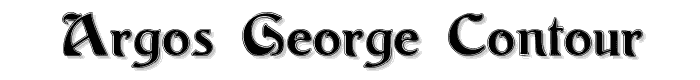 Argos George Contour font